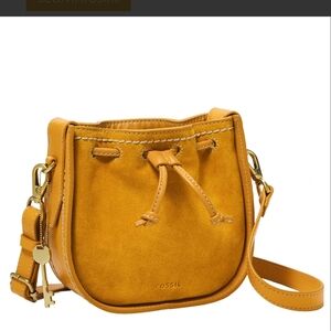 Fossil Mustard Crossbody Bag